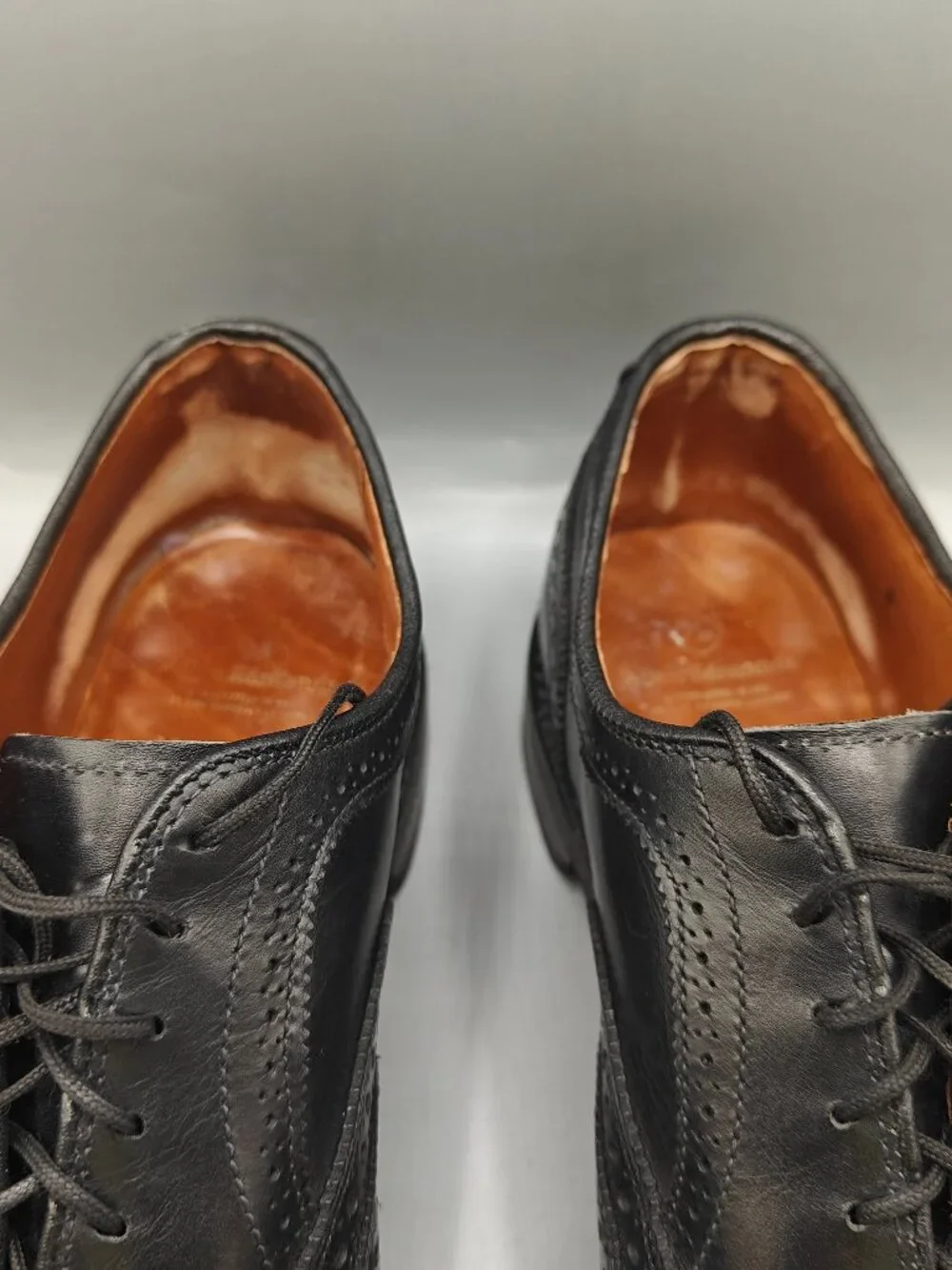 Allen Edmonds Boulevard Mens Wingtip Oxfords Black Dress Shoes 11 -D Pre-Owned